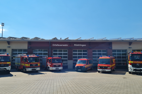 Übersicht der Einsatzfahrzeuge